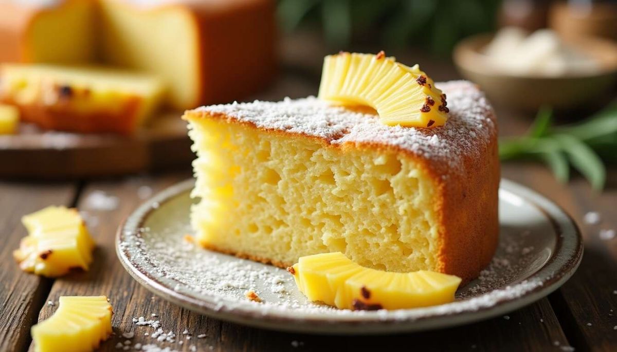 Gâteau moelleux à l'ananas : un délice tropical à réaliser facilement