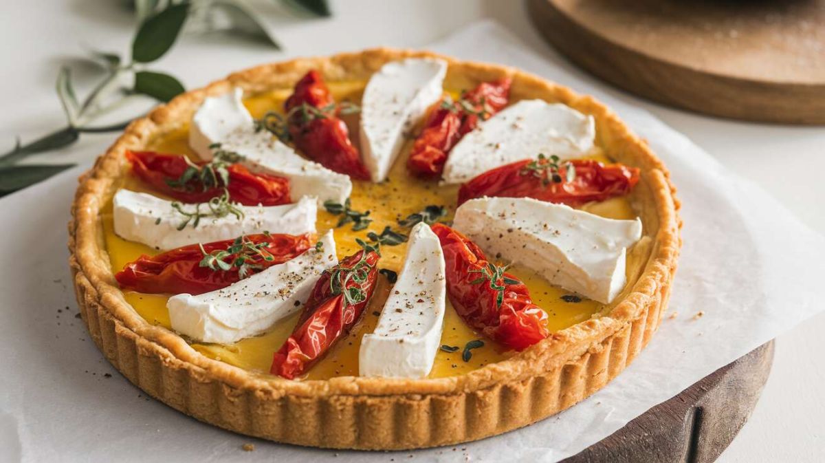 Une délicieuse tarte tomate chèvre pour sublimer vos repas