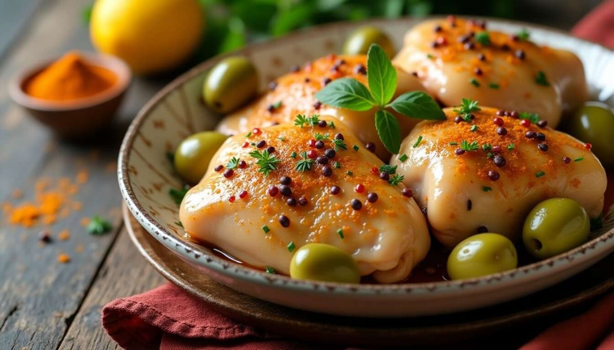 Découvrez la recette authentique du poulet aux olives à la marocaine