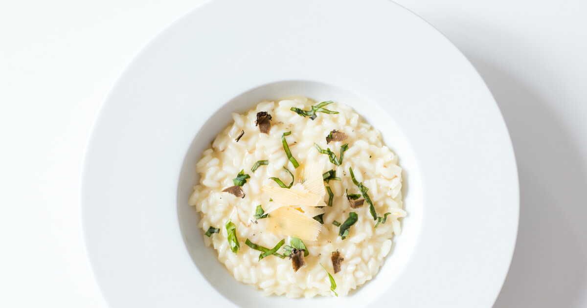 Un risotto crémeux au parmesan et mascarpone par Philippe Etchebest