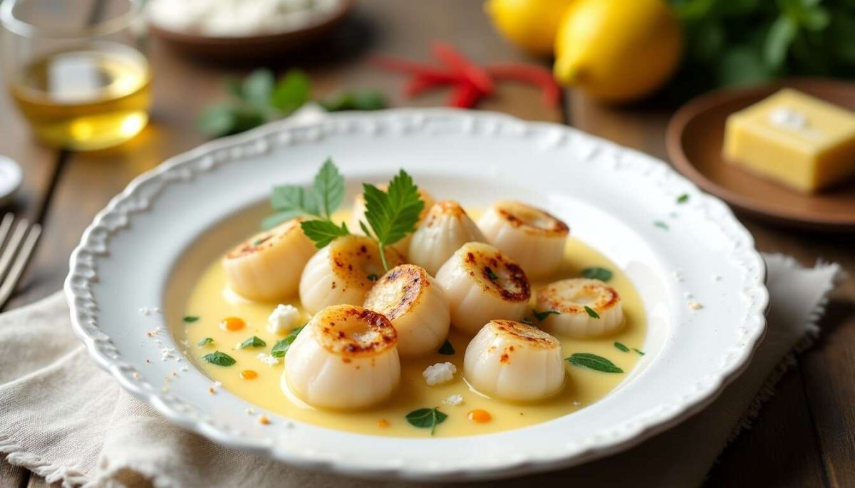 La blanquette de noix de saint-jacques : un régal à votre table