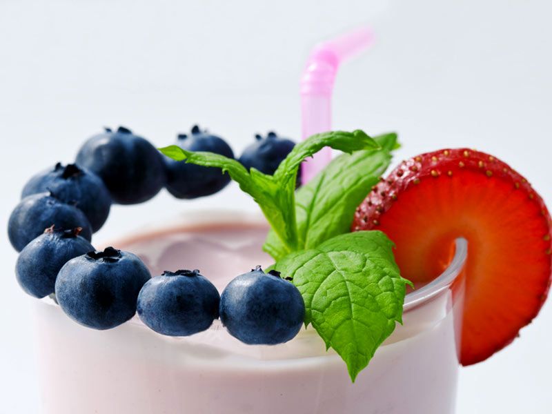 Un apéritif délicieusement sain avec les myrtilles