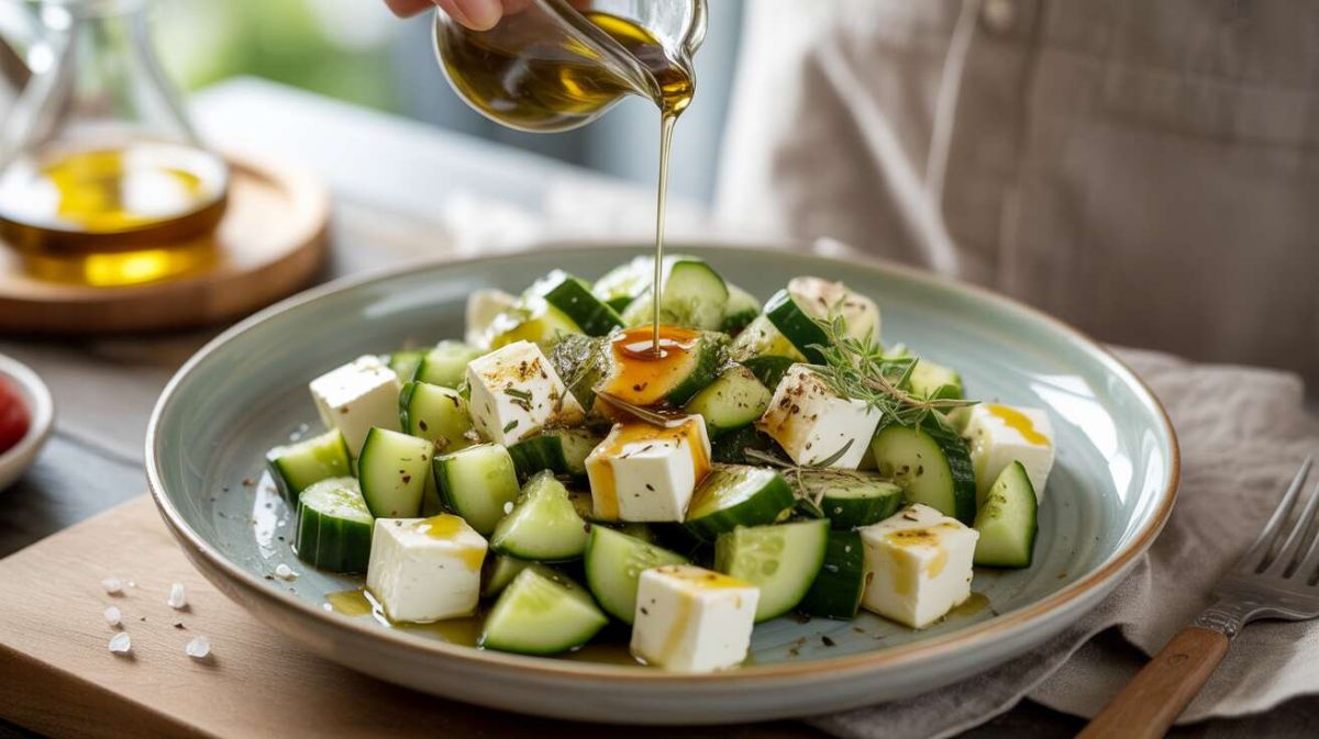 Découvrez la salade concombre et feta : fraîcheur et légèreté en été