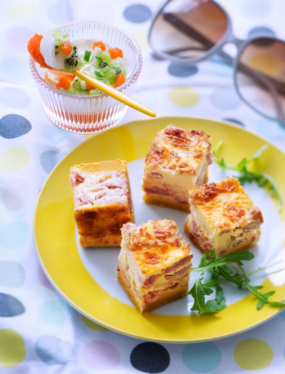 La quiche en cubes qui va égayer vos apéritifs