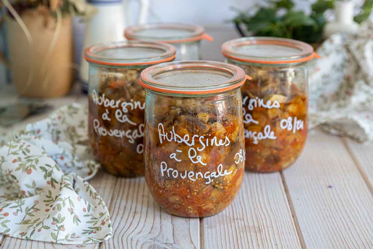 découvrez la conserve d'aubergines à la provençale