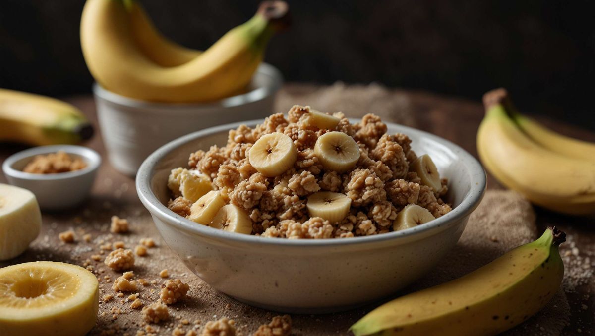 croustillant et fondant : un crumble à la banane rapide et savoureux