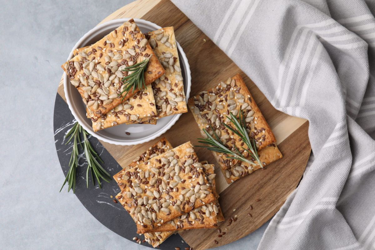 des crackers sains pour un apéritif croustillant et délicieux
