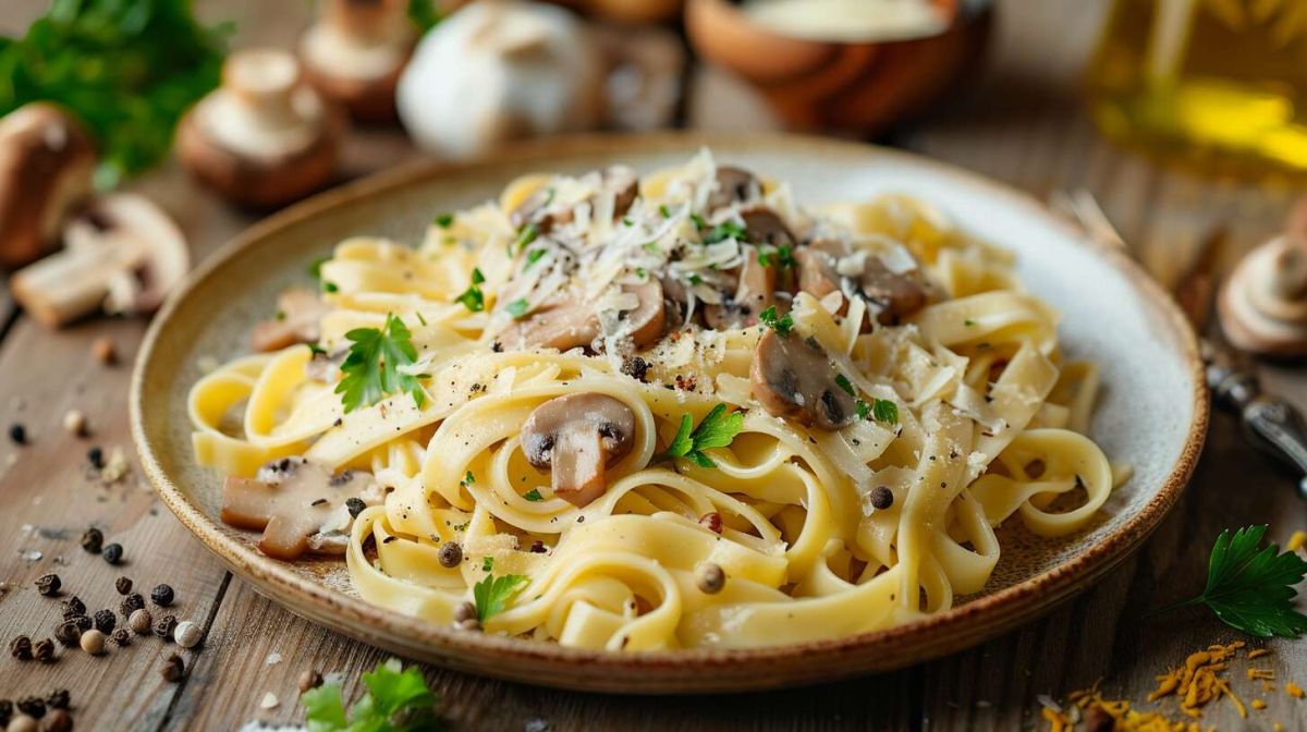 Découvrez la recette parfaite des tagliatelles aux champignons pour un automne savoureux