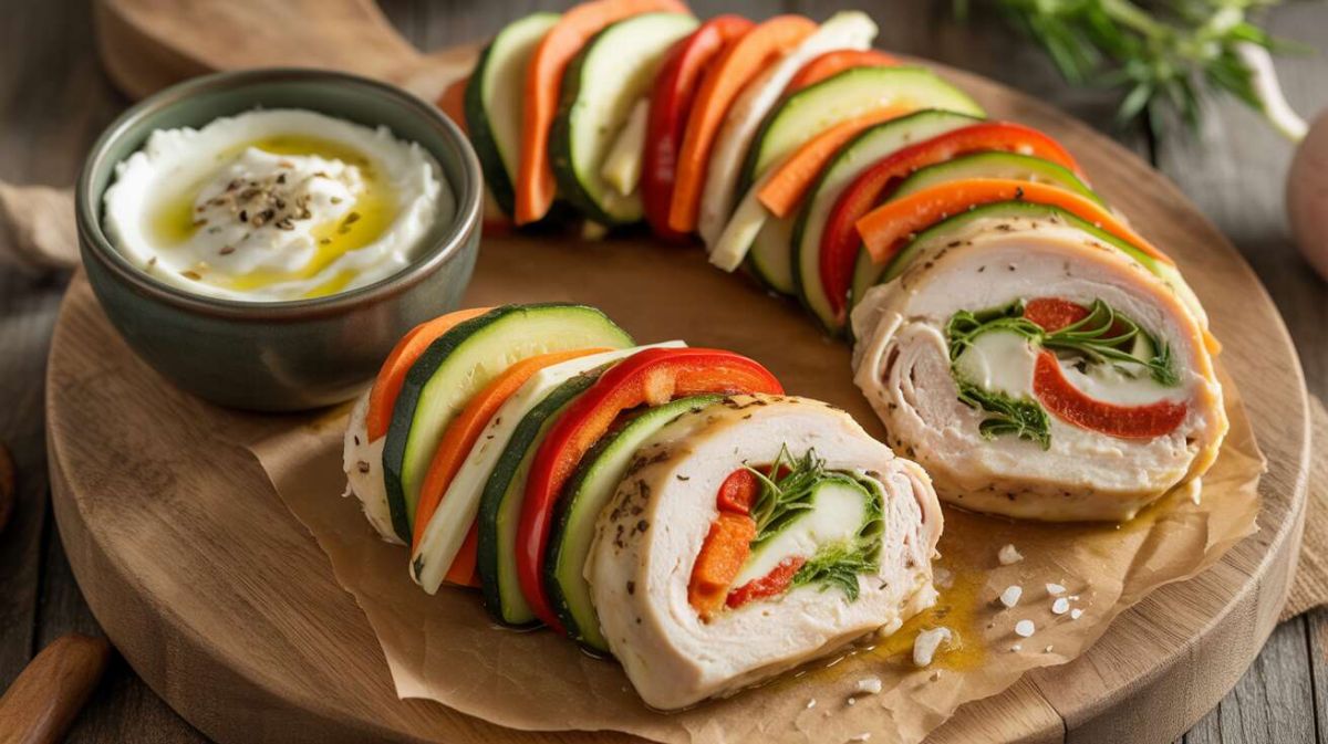 Savourez des roulés de poulet aux légumes : une recette légère et gourmande
