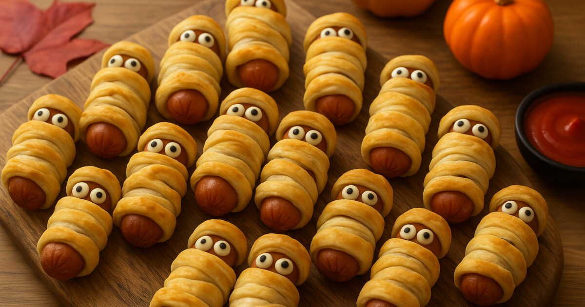 Transformez vos apéros avec des feuilletés momies pour Halloween