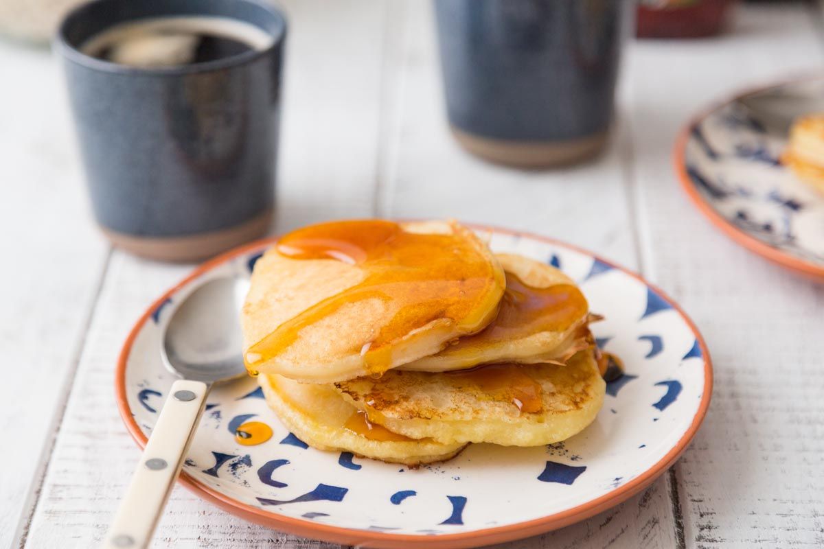 Des pancakes vegan à tomber avec du jus de pois chiche