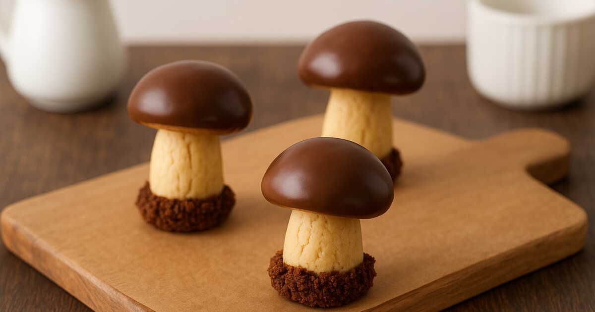 Des biscuits champignons pour un automne gourmand