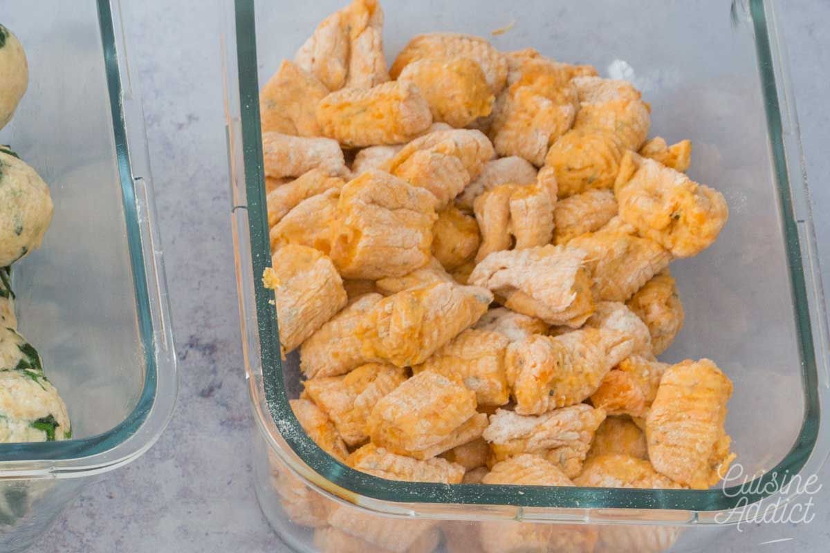 Gnocchis de patate douce au pesto