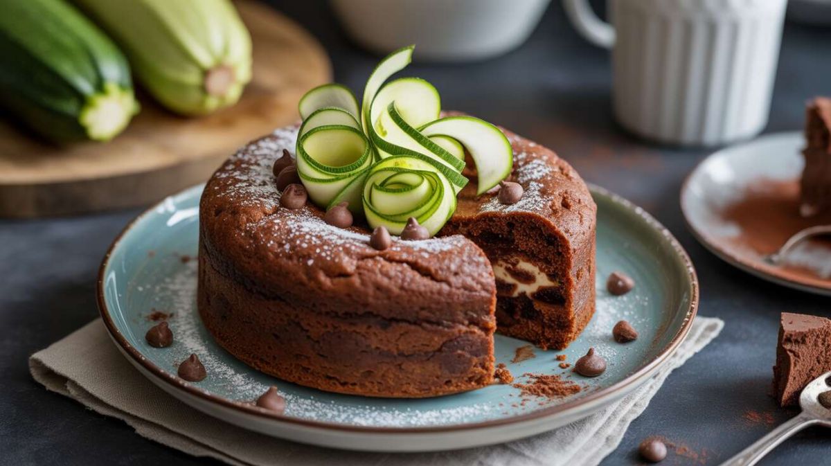 Gâteau aux courgettes et chocolat, un dessert moelleux et surprenant