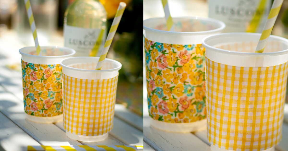Un accessoire unique : les gobelets personnalisés